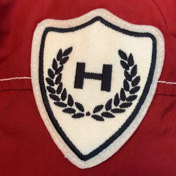 Tommy Hilfiger Jacket with Concealed Hood, size medium.  Like Garnet in color - Picture 4 of 16